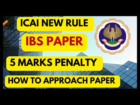 |ICAI Will Levy Penalty In IBS Paper If You Do This Mistake ? & How To Approach IBS Paper|