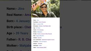 Indian Actor Jiiva Biography #viral #youtubeshorts #shortvideo #shorts