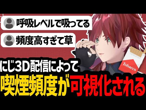 にじ3Dで喫煙頻度が可視化されてしまうローレン【にじさんじ/ローレン/切り抜き】