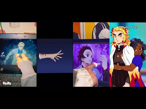 Isekai anime tiktok trend/ going in anime world!!