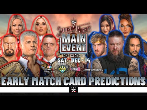 WWE Saturday Night's Main Event 2024 - Early Card