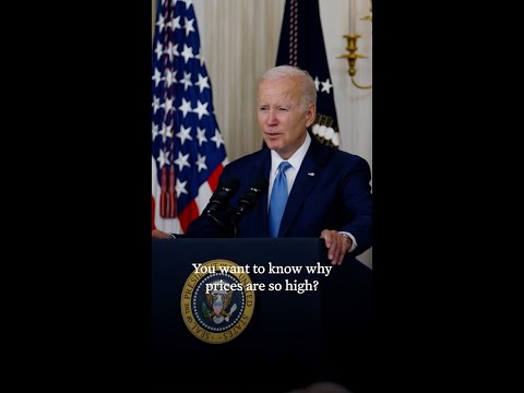 President Biden speaks on efforts to bring prices down for Americans in June 2022.