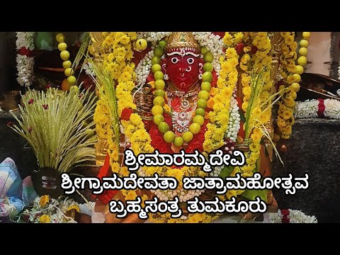 ಶ್ರೀಮಾರಮ್ಮದೇವಿ ಶ್ರೀಗ್ರಾಮದೇವತಾ ಜಾತ್ರಾಮಹೋತ್ಸವ ಬ್ರಹ್ಮಸಂತ್ರ ತುಮಕೂರು #village #jatra #villagelife