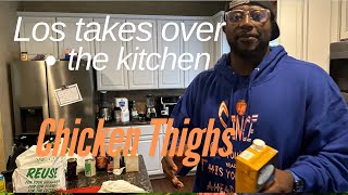 Cooking  CHICKEN THIGHS . A high protein meal 🍽️