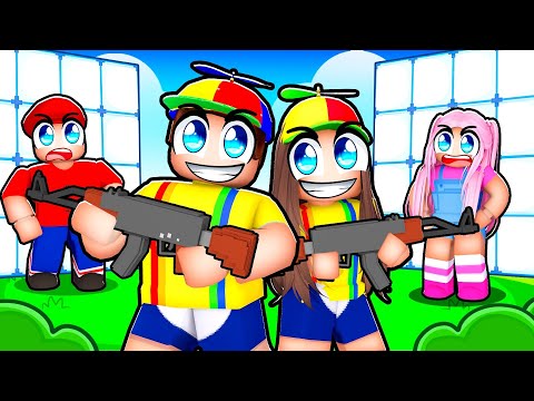 My TWIN SISTER Plays Roblox Rivals!