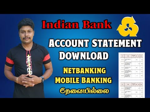 Indian Bank Account Statement Download Without Netbanking | Indian Bank Statement Download Tamil