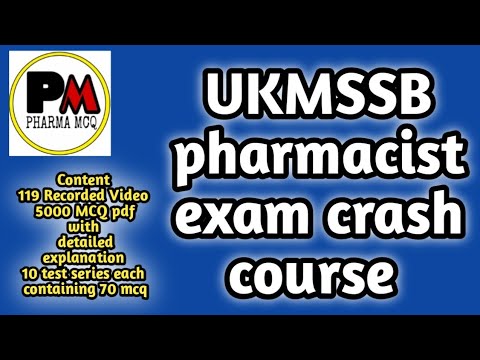 uttarakhand pharmacist exam crash course#ukmssb pharmacist exam preparation