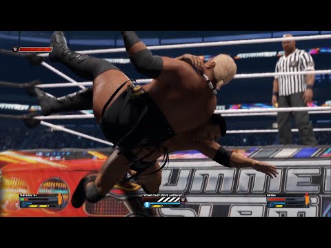 WWE2K24 | The Rock vs Rikishi Highlights | Neon Nights Gamer