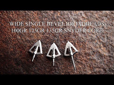 Wide Single Bevel Broadheads