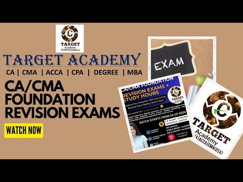 CA/CMA FOUNDATION REVISION EXAMS + STUDY HOURS BATCH #exams #cmastudies #cma #cmaexams #icai #icmai