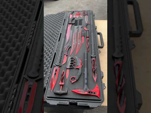 RED Cardinal Sin MEGA Knife Set! #shortsviral