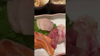 Sashimi lunch set near JR Kyoto station Japan vlog