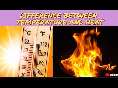 Difference between Temperature and heat| Temperature| Heat #thermodynamics #chemistry