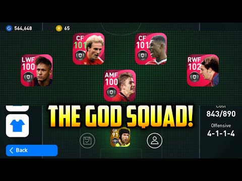 THE GOD SQUAD😱🔥 Gameplay Review Pes 2021 Mobile