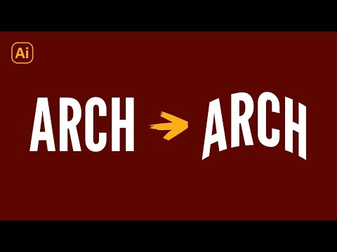 How To Arch Text In Illustrator