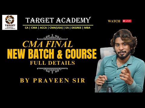 CMA FINAL NEW BATCH INTRODUCTION#cma #cmafinalclasses #exams #education #ca #motivation #cmafinaldt