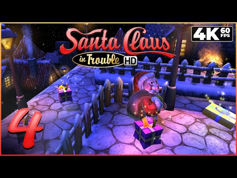 Santa Clause in Trouble HD (PC) - 4K60 Walkthrough (100%) Chapter 4 - Snowy Roofs