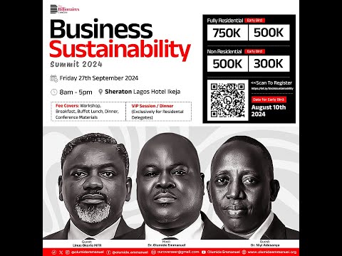 TBC BUSINESS SUSTAINABILITY - Dr Linus Okorie MFR