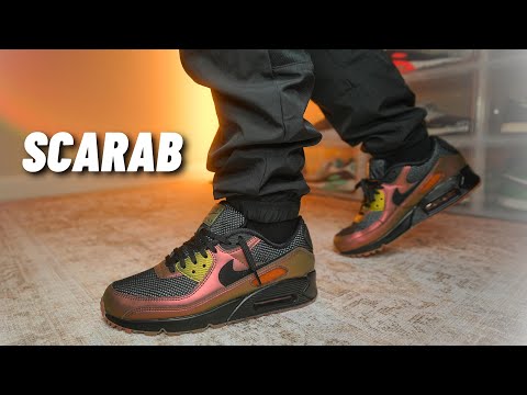 AMAZING HIDDEN DETAIL! Air Max 90 "SCARAB" On Feet Review