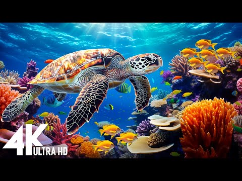 Ocean 4K - Beautiful Coral Reef Fish in Aquarium, Sea Animals for Relaxation - 4K Video Ultra HD #2