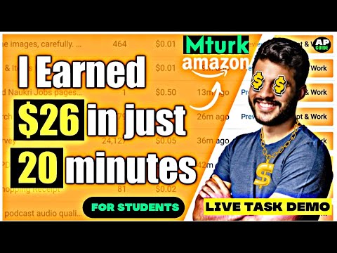 My first payment $26 in just 20 minutes #mturk #amazon #mturkearningproof