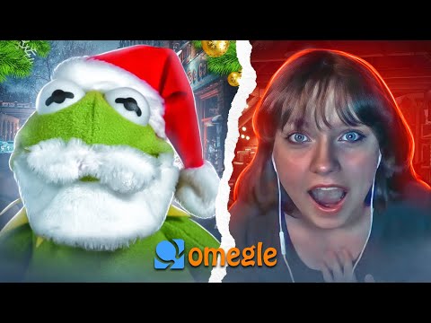 Santa Kermit goes on Omegle