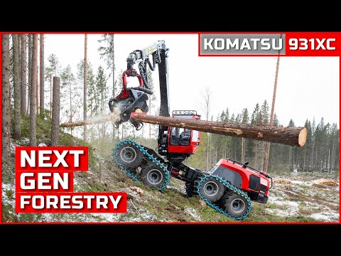 KOMATSU 931XC HARVESTER: The Future of Forestry is Here