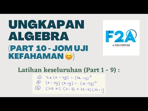 Ungkapan Algebra - Latihan Keseluruhan (Part 1 - Part 9) (3 soalan)