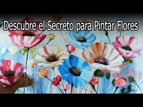 Descubre el Secreto para Pintar Flores con Textura Realista