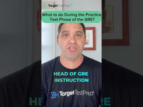 What to do During the Practice Test Phase of the GRE 🤔 | #GRE | #Shorts