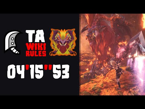 【MHW】Arch Tempered Teostra GreatSword solo 4'15"53 (TA Rules) |  歴戦王テオテスカトル 大剣