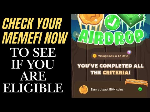 MEMEFI AIRDROP CRITERIAS + how to check if you are qualify for airdrop #memfi #memefiupdate