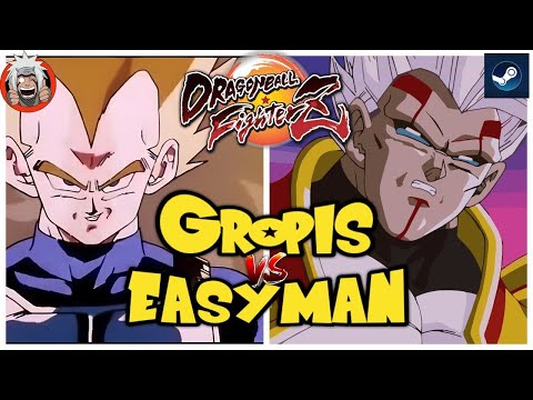 DBFZ Easyman vs Gropis (VegetaSSJ, GokuSSJ, Gohan) vs (Frieza, Cell, Baby2)