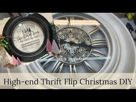 HIGH END UPCYCLED CHRISTMAS DECOR THRIFT FLIP HOLIDAY DIY 🎄TRASH TO TREASURE 🎄LAST THING THRIFTED