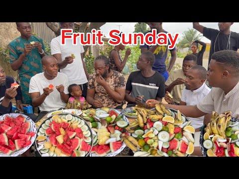 Colorful healthy fruit - Fresh fruit platter - Sunday morning fruit eating Ep2