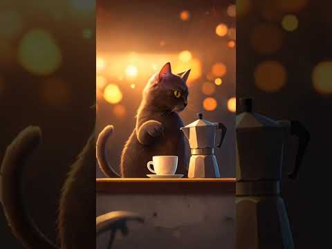 coffee cat #coffee #cat #コーヒー #猫 #ねこ #cute #animation #catlover