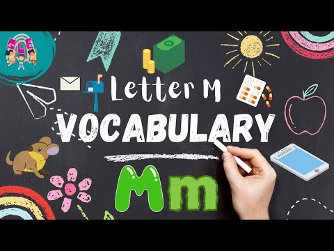 Words That Start with Letter M for Kids Basic Vocabulary | Educational Video for Kids