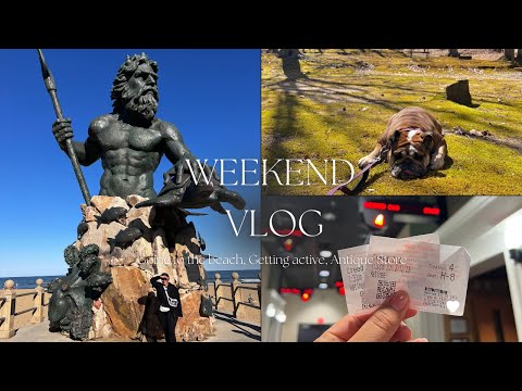 WEEKEND VLOG| GOING TO THE BEACH 🏝, GETTING ACTIVE 🧘🏽‍♀️, & ANTIQUE STORES