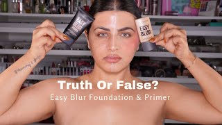 I Tested HUDA BEAUTY EASY BLUR FOUNDATION + PRIMER