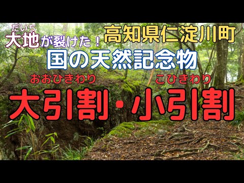 【大引割・小引割】恐ろしい地球の大地の裂け目「一人では近寄るべからず」【高知県仁淀川町】