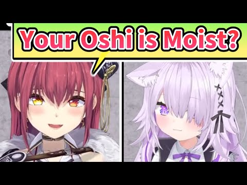 Someone is Moist in Hololive [ENG SUB] Hololive Houshou Marine Nekomata Okayu