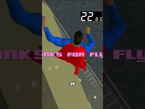 Superman flies across the map! #shorts #gta #gaming #videogame #grandtheftauto #superman #games