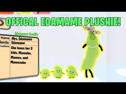 The Official Edamame Family Plushie [Secret Staycation in Real Life]