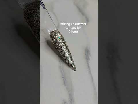 Mixing up Custom Glitters!