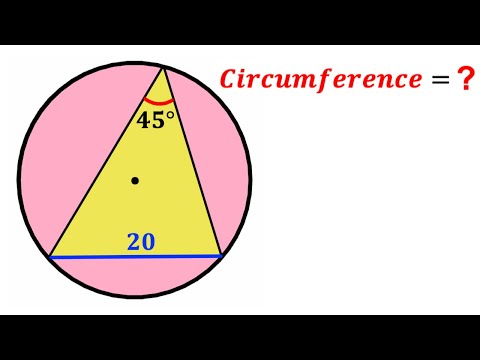 Can you find the Circumference of the circle? | (Triangle) | #math  #maths | #geometry