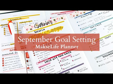 September Goals | Time for a FALL REFRESH! | MakseLife Plannner | Goal Setting + Reflections