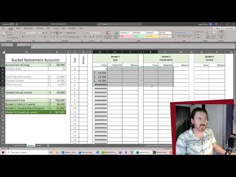 Using Excel to Plan for Retirement with the Bucket Accounts Method - Part 2