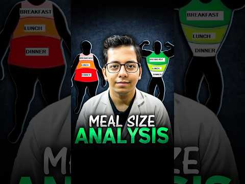 Meal Size Analysis | Heaviest Meal of the Day ? | Dt.Bhawesh | #diettubeindia #dietitian #shorts