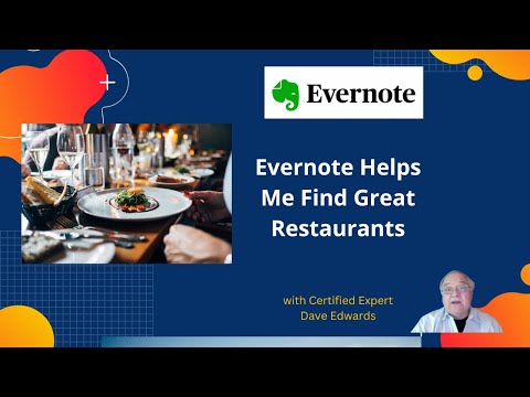 Evernote Helps Me Find Great Restaurants