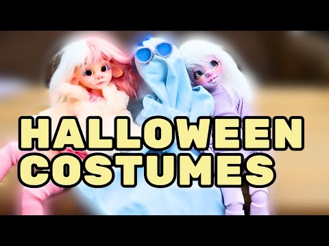 I MADE COSTUMES FOR MY BJDS | Doll sewing at hard, medium and easy difficulty levels